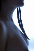 Adult, Adults, Back-light, Backlight, Bare, Breast, Breasts, Color, Colour, Contemporary, detail, details, Dreadlock, Dreadlocks, Female, Hair, human, indoor, indoors, interior, Lock, Locks, Long hair, Long haired, Long-haired, Naked, Nude, Nudes, Nudity,