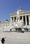Pallas-Athena fountain in front of parliament, Vienna, Austria