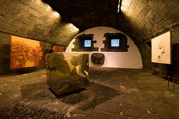 Museum of contemporary art, Museo Internacional de Arte Contemporanea, interior design by artist and architect Cesar Manrique, Castillo de San Jose, Arrecife, Lanzarote, Canary Islands, Spain, Europe