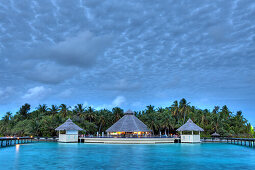 Sunset on Maldive Island Ellaidhoo, Maldives, North Ari Atoll