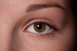 eye of a woman, close up