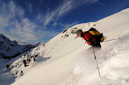 Skiing, Grosser Jaufen, Hochpuster Valley, South Tyrol, Italy