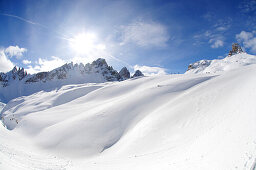 Ski Tour, Sextner Stein, Sexten, Hochpuster Valley, South Tyrol, Italy