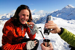 Ski Tour, Grosser Jaufen, Pragser Valley, Hochpuster Valley, South Tyrol, Italy, model released
