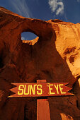 Monument Valley, Sun's Eye,  Navajo Tribal Lands, Utah, USA