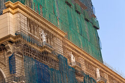 Bamboo scaffolding at new casino building, Macao, China, Asia
