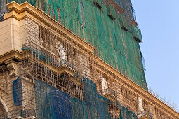 Bambusgerüst am Neubau eines Kasinos, Macao, China, Asien