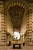 Painted roof in St. Michael's church, Hildesheim, also called Michaeliskirche, Hildesheim, Lower Saxony, Germany, Europe, UNESCO World Cultural Heritage