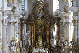 Wallfahrtskirche Vierzehnheiligen bei Bad Staffelstein, Oberfranken, Bayern, Deutschland, Europa