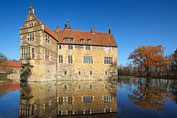 Vischering castle, Luedinghausen, Muensterland, North Rhine-Westphalia, Germany