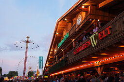 Beer tent, Cannstatter Volksfest, Stuttgart, Baden-Wurttemberg, Germany