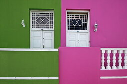 Colourful houses in the malaian quarter, Capetown, Western Cape, RSA, South Africa, Africa