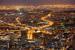 View from Signal Hill road over Capetown, Western Cape, RSA, South Africa, Africa