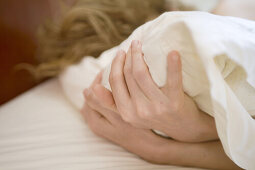 Bed, Hand, Hands, Month, Months, Nightmares, Pillow, Sleep, XK1-869106, agefotostock 