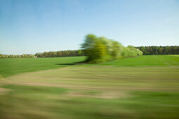 View on passing scenery, Lower Saxony, Germany