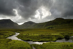 Landscape in Connemara national park, Connemara, Co. Galway, Ireland, Europe