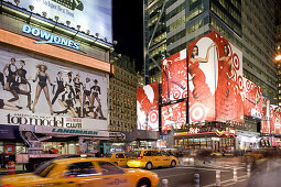 Times Square at night, Broadway, 42nd Street, Downtown Manhattan, New York City, New York, North America, USA