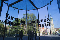 Kunsthaus, bekannt auch als Friendly Alien in Blob-Architektur, von Peter Cook und Colin Fournier gebaut, Museum der zeitgenössischen Kunst, Graz, Steiermark, Österreich