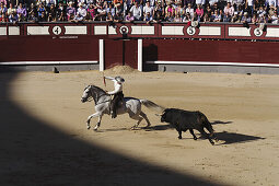 Stierkampf in der Las Ventas Arena, Madrid, Spanien