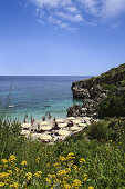 Bathing bay, Riserva naturale orientata dello Zingaro, San Vito lo Capo, Sicily, Italy