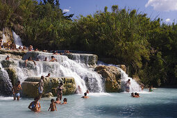 Cascate del Mulino in Saturnia, Toskana, Italien