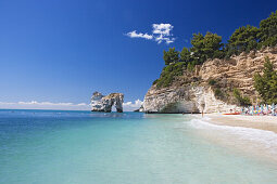 Beach in Baia delle Zagare resort, Gargano, Puglia, Italy