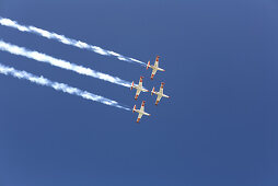Flugshow der israelischen Luftwaffe am Unabhängigkeitstag, Tel Aviv, Israel, Naher Osten