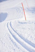 Cross-country ski run, Galtuer, Paznaun valley, Tyrol, Austria