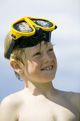 Portrait of a boy with goggles