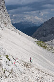 Mountain hiking, Leutascher Platt, Tyrol, Austria