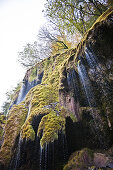 Spray falls, Pfaffenwinkel, Upper Bavaria, Germany