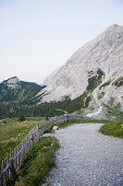 Scenery at mount Schachen, Wetterstein range, Upper Bavaria, Germany