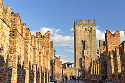 Scaligerbrücke, UNESCO Weltkulturerbe, Verona, Venetien, Italien