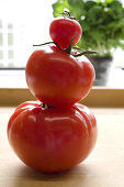 Tower of red tomatoes, Healthy food, Fruit, Vegetable