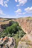 Wiew on the canyon of Peristrema near Ihlara, Cappadocia, Anatolia, Turkey