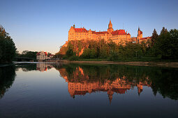 Sigmaringen castle, Upper Danube nature park, Danube river, Baden-Württemberg, Germany