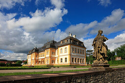 Residenzschloss Veitshöchheim, Main, Mainfranken, Franken, Bayern, Deutschland