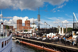 City Hall, Restaurants, Aker Brygge, Oslo, South Norway, Norway