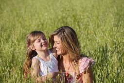 Caucasian ethnicity, child, childhood, Female, field, flower, girl, kid, spring, young, youth, F57-1149234, AGEFOTOSTOCK