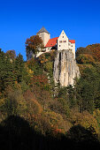 Prunn castle, Altmuehltal nature park, Riedenburg, Bavaria, Germany