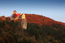 Prunn castle, Altmuehltal nature park, Riedenburg, Bavaria, Germany