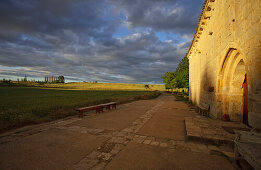 Hermitage Ermita de San Nicolas in the evening, Burgos, Castile and Leon, Spain