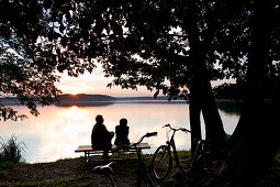 Stechlinsee in Neuglobsow in the Ruppiner Land, Brandenburg, Germany, Europe