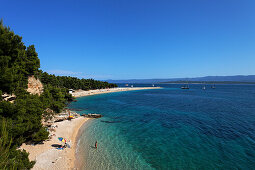 Strand, Zlatni Rat, Goldenes Horn, Bol, Brac, Split-Dalmatien, Kroatien