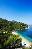 Bathing bay near Racisce, Korcula, Dubrovnik-Neretva County, Dalmatia, Croatia