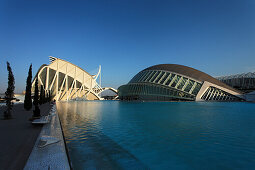 Hemisferic and El Museu de les Ciancies Principe Felipe, Science Museum, City of Arts and Science, Province Valencia, Valencia, Spain