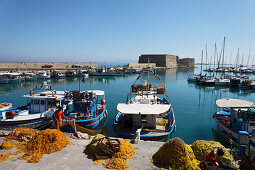 Fortress of Rocca al Mare, Venetian Harbor, Heraklion, Crete, Greece