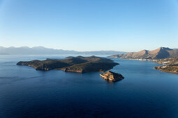 Venetian fortress, Island of Spinalonga, Lasithi prefecture, Gulf of Mirabella, Crete, Greece