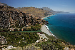 Preveli Beach, Finikas, Rethymno Prefecture, Crete, Greece