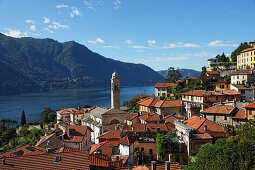 Aussicht auf Brienno, Comer See, Lombardei, Italien